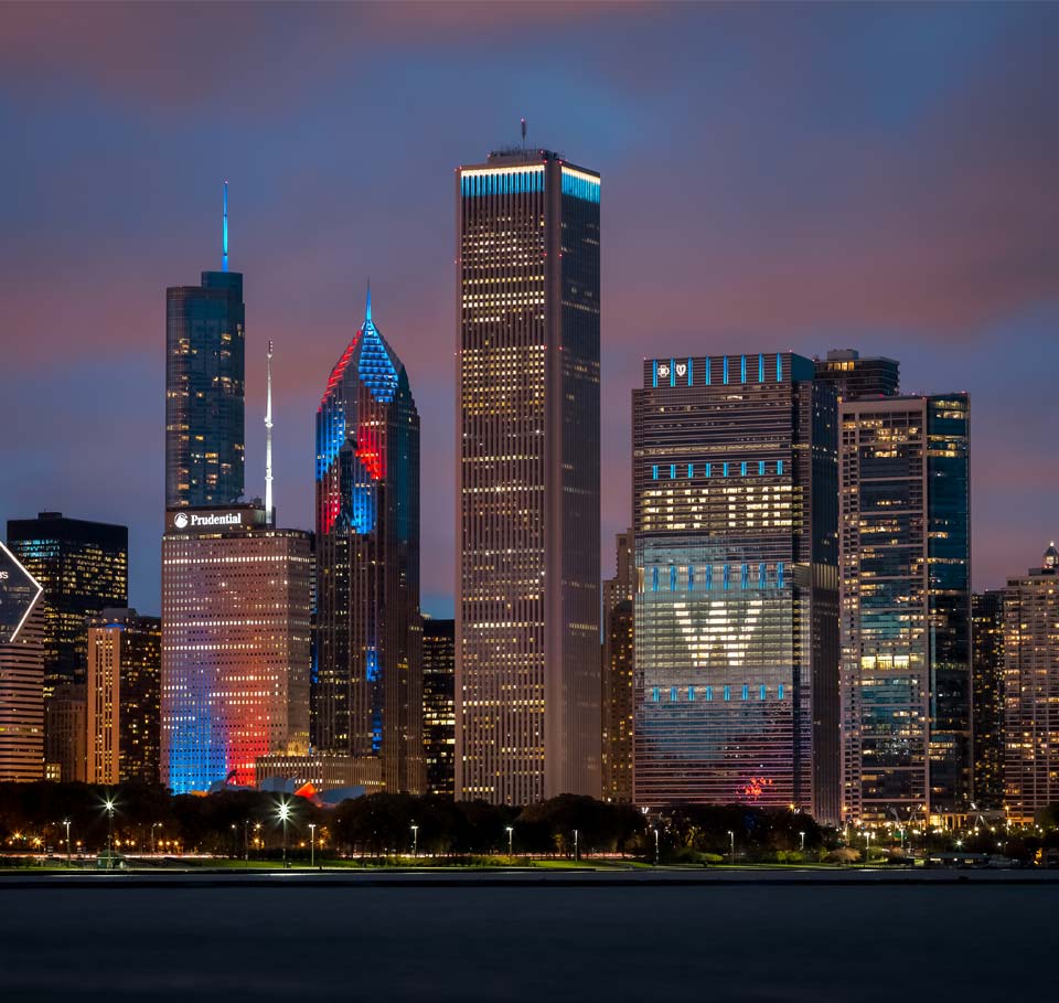 Chicago Cubs Skyline