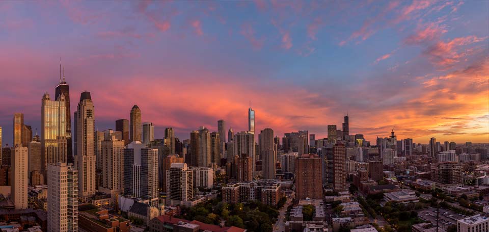Chicago Skyline Panoramic